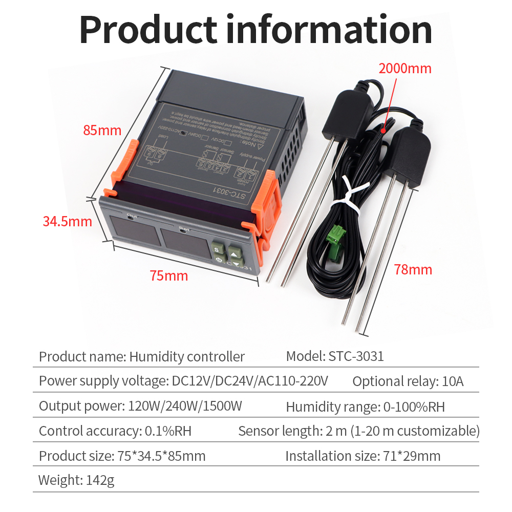 STC-3029 3030 3031 수분 컨트롤러 토양  - Plant Sensor 리뷰 및 가격