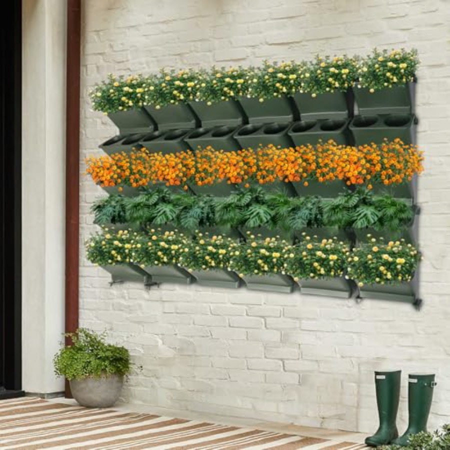 발코니 및 정원용 수직 벽걸이 화분, 내구성 있는 원단 - Self Watering Planter 리뷰 및 가격